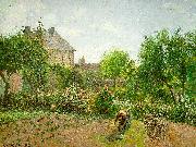 Camille Pissaro The Artist's Garden at Eragny oil painting reproduction